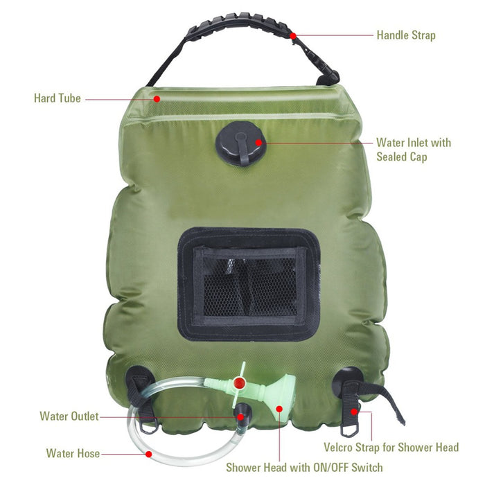 Hiking Camping Shower Bag - Tech2Gadgets