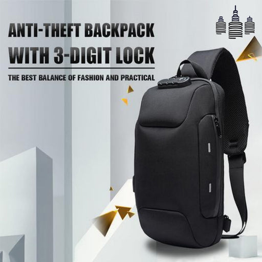 Anti-theft Backpack With 3-Digit Lock - Tech2Gadgets